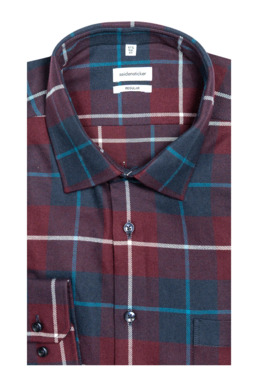 Фото рубашки Прямой силуэт Рубашка SEIDENSTICKER, цвет бордовый