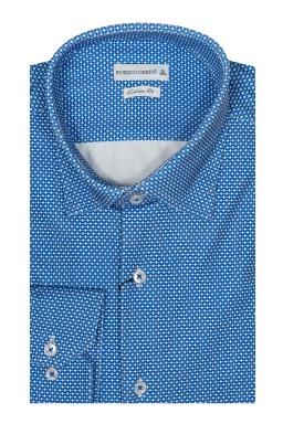 Фото рубашки Приталенный силуэт Рубашка ENRICO CERINI, цвет синий