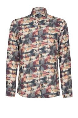 Фото рубашки Приталенный силуэт Рубашка R2, цвет разноцветный