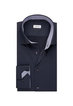 Фото рубашки Полуприлегающий силуэт Рубашка SEIDENSTICKER, цвет синий