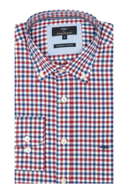 Фото рубашки Приталенный силуэт Рубашка FYNCH HATTON, цвет синий