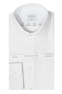 Фото рубашки Полуприлегающий силуэт Рубашка SEIDENSTICKER, цвет белый